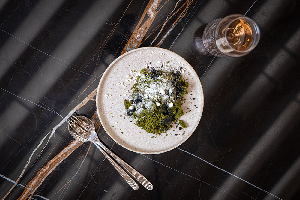 Food product photo before retouching